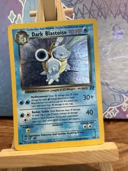 Pokemon Card Dark Blastoise 3/82 Holo Rare Team Rocket Set WOTC Light Play - Image 1