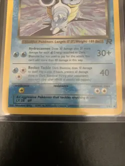 DARK BLASTOISE HOLO 3/82 NR MINT POKEMON CARD TEAM ROCKET - Image 4