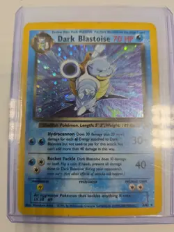 Pokemon Dark Blastoise 3/82 Holo Team Rocket Vintage WOTC Rare Holo Card - Image 3
