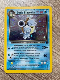 Pokemon Dark Blastoise Holo Card 3/82 Team Rocket Series, LP/Excellent Condition - Image 1
