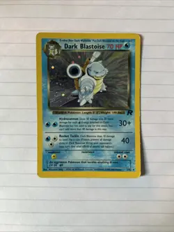 Pokemon Dark Blastoise Holo Card Team Rocket Series 3/82 Rare - Image 1