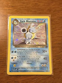 2000 Pokemon TCG Dark Blastoise Team Rocket Holo Rare Card 3/82 NM Condition - Image 2