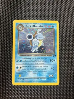 Pokemon Dark Blastoise Holo Rare Card Team Rocket 3/82 LP/MP Condition - Image 1