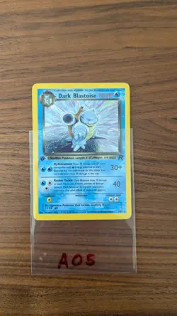 Pokemon Dark Blastoise Holo Card Team Rocket Series 3/82, 1st Edition - Image 3
