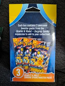 Pokemon TCG Scarlet & Violet Surging Sparks×3 Box + 20 Card Pack All Sealed Gift - Image 4