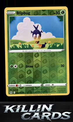 Reverse Holofoil Blipbug 018/196 Pokemon Common SWSH11: Lost Origin Card NM - Image 1