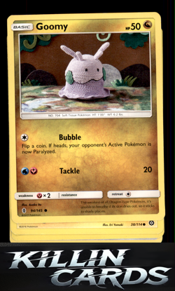 Goomy 94/145 Pokemon Common SM - Guardians Rising Card LP - Image 1