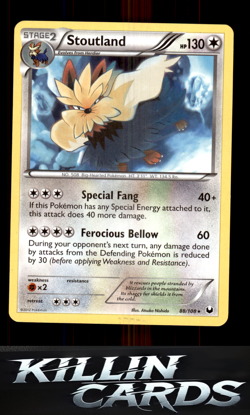 Stoutland 88/108 Pokemon Rare Dark Explorers Card LP - Image 1