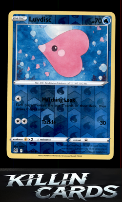 Reverse Holofoil Luvdisc 038/196 Pokemon Common SWSH11: Lost Origin Card NM - Image 1