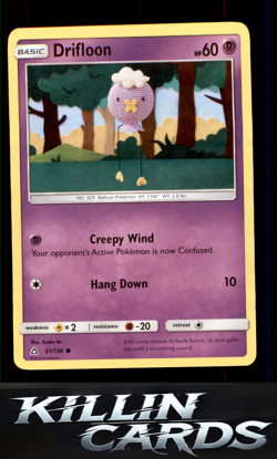 Drifloon 51/156 Pokemon Common SM - Ultra Prism Card NM - Image 1