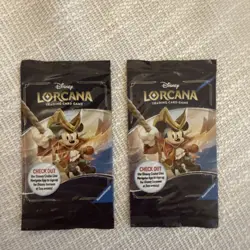 2X DCL Treasure Exclusive Promo Lorcana Mickey Mouse Pirate Captain Card Sealed - Image 1