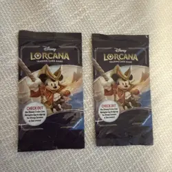 2X DCL Treasure Exclusive Promo Lorcana Mickey Mouse Pirate Captain Card Sealed - Image 3
