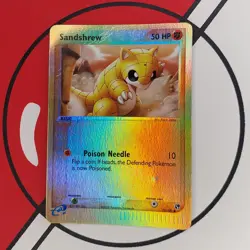SANDSHREW 75/100 EX Sandstorm Reverse Holo Pokemon Card Moderate Play MP/HP - Image 2