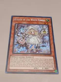 YUGIOH! Elzette of the White Forest INFO-EN014 Secret Rare 1st Edition NM - Image 1