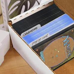 Trading Card Dividers for BCW 800 Storage Box - 100 PCS White - Image 5