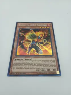 YUGIOH ELEMENTAL HERO BLAZEMAN LEHD-ENA16 COMMON 1ST EDITION NM - Image 1