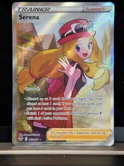 Serena 193/195 Full Art Trainer Ultra Rare Silver Tempest Pokemon NM - Image 1