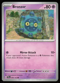 Bronzor 068/162 Common Temporal Forces Pokemon Near Mint - Image 1