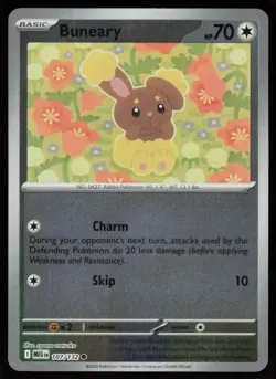 Buneary 107/132 Common Mega Evolution Pokemon Reverse Holo Near Mint - Image 1