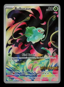 Pokemon Card Bulbasaur 133/132 Mega Evolution MEG Stamped Holo Promo IR 2025 #1 - Image 1