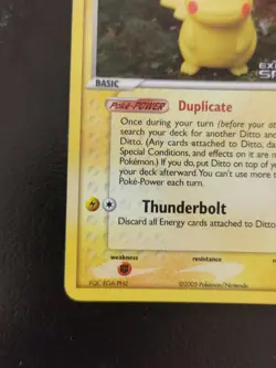 Ditto - (Pikachu) 39/113 Delta Species Reverse Holo Rare Pokemon TCG MP - Image 4