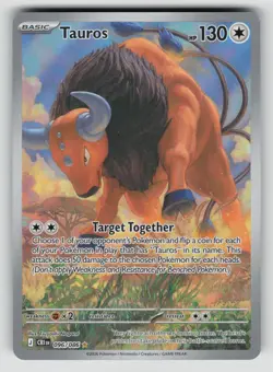 Tauros 096/086 Holo Illustration Rare Chaos Rising Pokemon Near Mint - Image 1