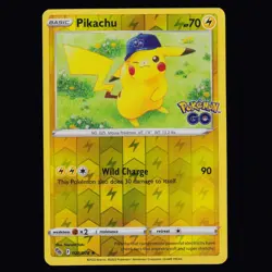 Pikachu 028/078 Pokemon GO Reverse Holo Pokemon TCG NM - Image 1