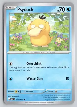 PSYDUCK 054/165 COMMON 151 POKEMON NM - Image 1