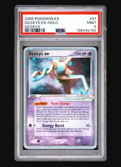 Pokemon Deoxys Ex 97/107 Ex Deoxys Holo Cosmos Holo Swirl Psa 9 Mint Hyper Rare - Image 1
