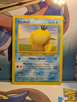 Pokemon TCG Psyduck 79/105 Neo Destiny Non Holo Vintage WoTC - Image 2