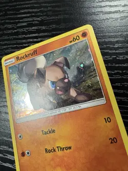 Rare Rockruff SM06 Black Star Promo Holo Pokemon TCG Card 2017 - Image 3