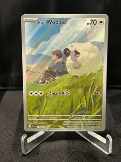 Pokemon TCG Hop's Wooloo Illustration Rare #170/159 SV: Journey Together - Image 1