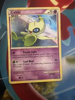 Pokemon TCG Celebi 3/102 - English Triumphant Holo Card MP - Image 1
