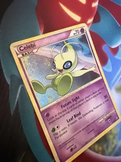 Pokemon TCG Celebi 3/102 - English Triumphant Holo Card MP - Image 2
