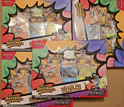 Pokemon TCG Mega Evolution Ascended Heroes Deluxe Pin Collection Lot of 4 - Image 1