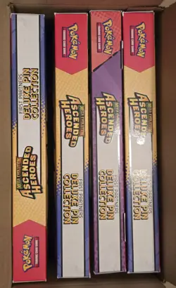 Pokemon TCG Mega Evolution Ascended Heroes Deluxe Pin Collection Lot of 4 - Image 3