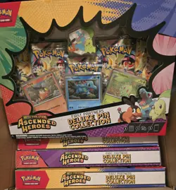 Pokemon TCG Mega Evolution Ascended Heroes Deluxe Pin Collection Lot of 4 - Image 4