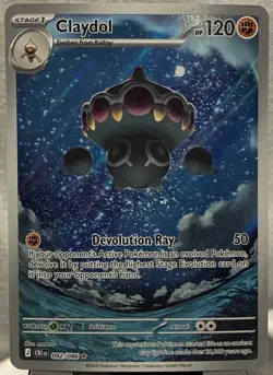 🔥 Pokemon TCG Claydol 92/086 Illustration Rare Chaos Rising NM EN Full Art 🔥 - Image 1