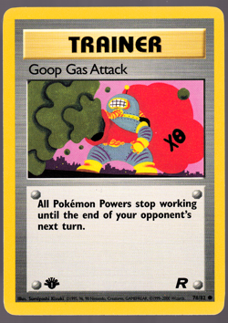 Goop Gas Attack 1st Edition 78/82 Team Rocket 2000 Pokemon TCG Card NM - Image 1