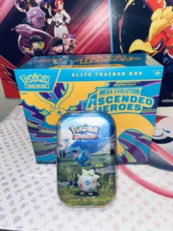 Ascended Heroes ETB and Togepi Mini Tin Sealed - Image 1