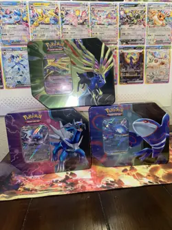Pokemon Scarlet And Violet Azure Legends 3 Sealed Tins - Image 1