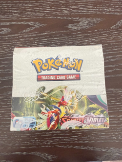 Pokemon- Scarlet and Violet Base Booster Box SEALED with protective case- DENTS - Image 1