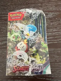 Pokemon- Scarlet and Violet Base Booster Box SEALED with protective case- DENTS - Image 3