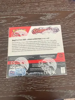 Pokemon- Scarlet and Violet Base Booster Box SEALED with protective case- DENTS - Image 5