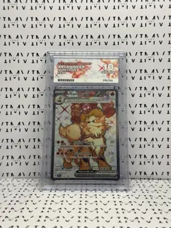 2023 POKEMON SVI EN-SCARLET & VIOLET #224 ARCANINE ex ULTRA RARE - ACE 10 - Image 1