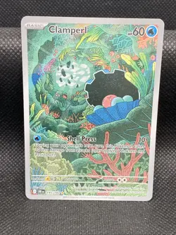 Clamperl 195/182 Illustration Rare Destined Rivals Pokemon Holo Near Mint - Image 1