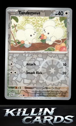 Reverse Holofoil Tandemaus - 167/193 167/193 Pokemon Common SV02: Paldea Evolved - Image 1