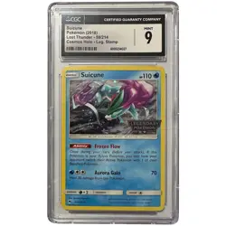 EU Exclusive Suicune 59/214 Lost Thunder Legendary Pokemon Stamped Promo - Image 1