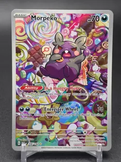 Pokemon TCG Morpeko Paradox Rift 206/182 Holo Illustration Rare Card - Image 1