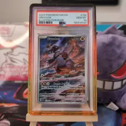 Pokemon TCG Groudon 199/182 Paradox Rift Illustration Rare Holo PSA 10 - Image 1